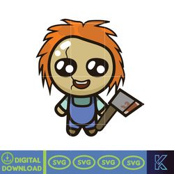 horror characters svg, cartoon horror png, svg, eps, dxf files, digital instant download (19)