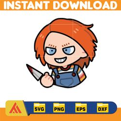 horror characters svg, cartoon horror png, svg, eps, dxf files, digital instant download (7)