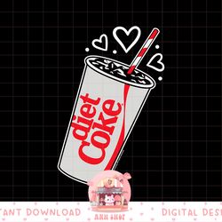 coca-cola - diet coke heart bubbles png, sublimation copy