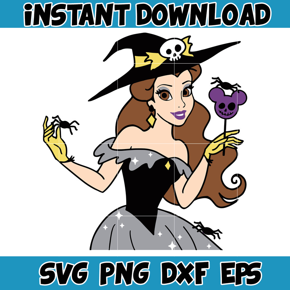 Disney Halloween Princesses Svg, Horror Disney Characters Svg, Digital Instant Download (3).jpg