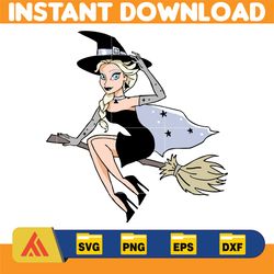 disney halloween princesses svg, horror disney characters svg, digital instant download (4)