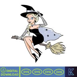 disney halloween princesses svg, horror disney characters svg, digital instant download (4)