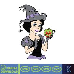 disney halloween princesses svg, horror disney characters svg, digital instant download (5)