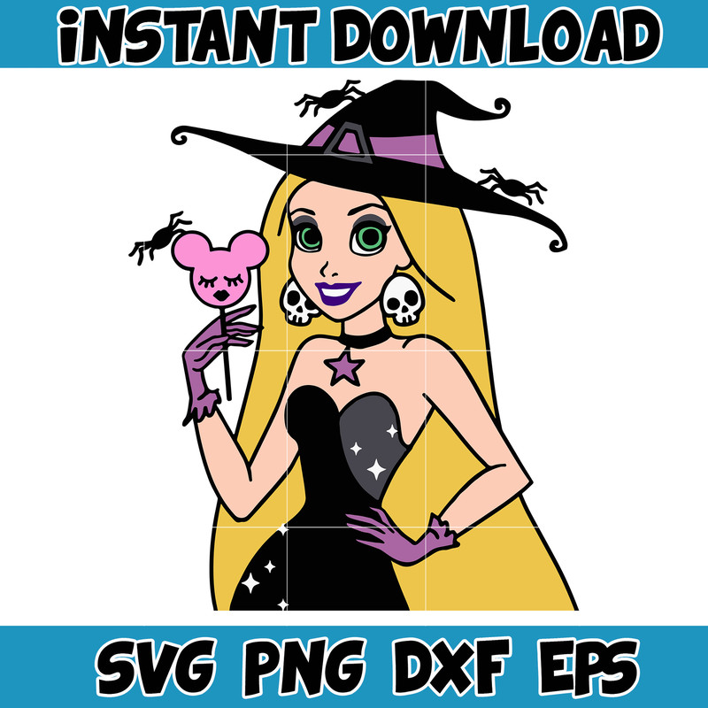 Disney Halloween Princesses Svg, Horror Disney Characters Svg, Digital Instant Download (6).jpg