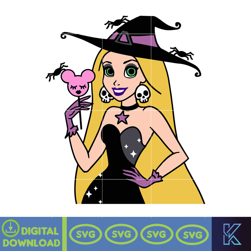 Disney Halloween Princesses Svg, Horror Disney Characters Svg, Digital Instant Download (6).jpg