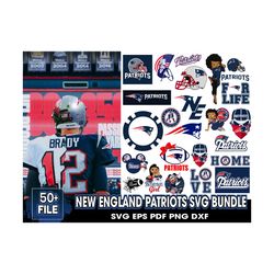 New England Patriots Svg Bundle, Patriots Logo Svg, American Football