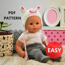 Tights pattern, doll clothing, corolle clothes, pdf pattern
