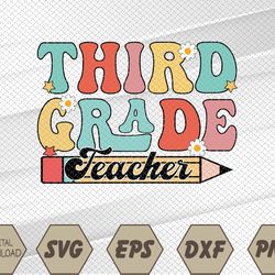 Third Grade Teacher 3rd Grade Teacher Gifts For Third Grade Teacher Wildflower Svg, Eps, Png, Dxf, Digital Download