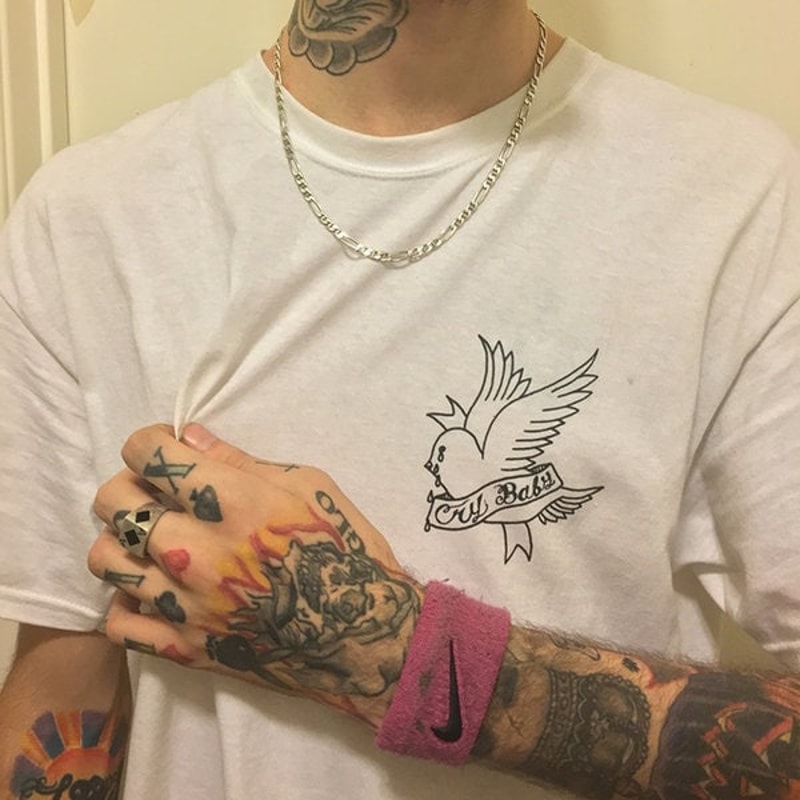 Lil Peep Cry Baby Shirt-lil peep shirt,lil peep merch,lil peep tshirt,lil peep clothing,aesthetic tee,lil peep t shirt,rapper tee,rap shirt - 1.jpg