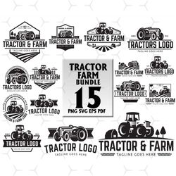 15 files tractor farm bundle design svg, tractor farm logo, tractor farm svg, tractor farm png, tractor and farm, taglin
