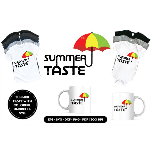 Summer taste with colorful umbrella SVG cover.jpg
