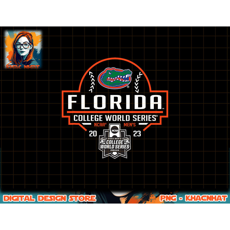 Florida Gators College World Series 2023 Baseball Royal png, sublimation copy.jpg
