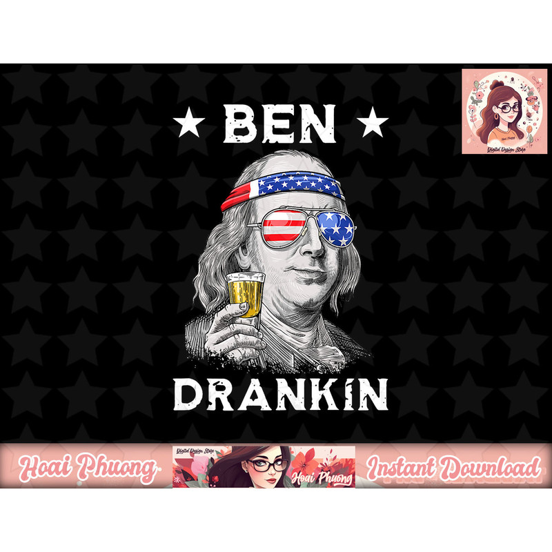 Funny 4th of July Ben Drankin Patriotic Tank Top copy.jpg