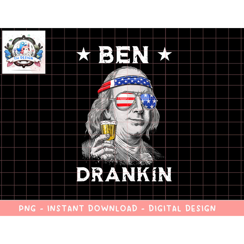 Funny 4th of July Ben Drankin Patriotic Tank Top copy.jpg