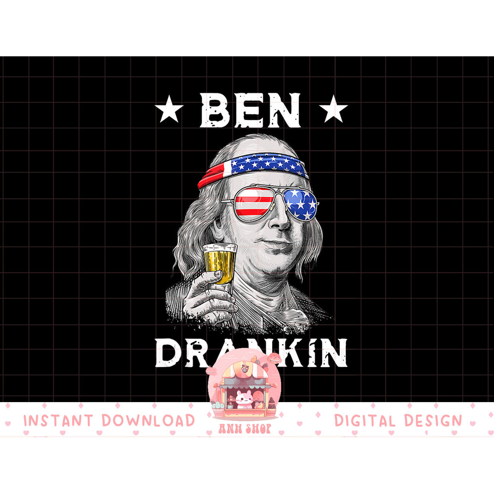Funny 4th of July Ben Drankin Patriotic Tank Top copy.jpg