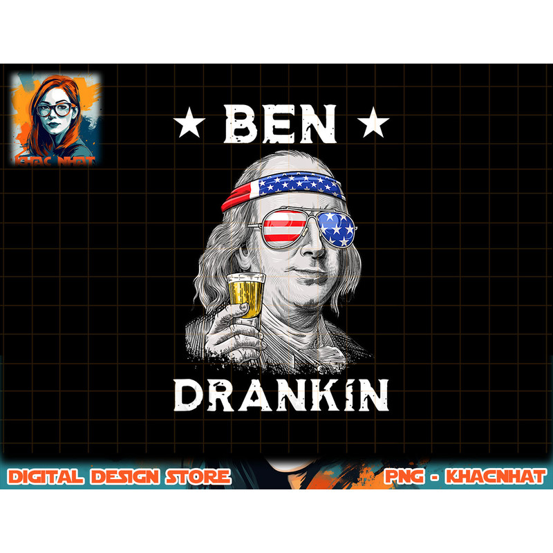 Funny 4th of July Ben Drankin Patriotic Tank Top copy.jpg