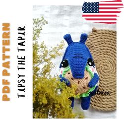 Tapir pdf crochet pdf pattern