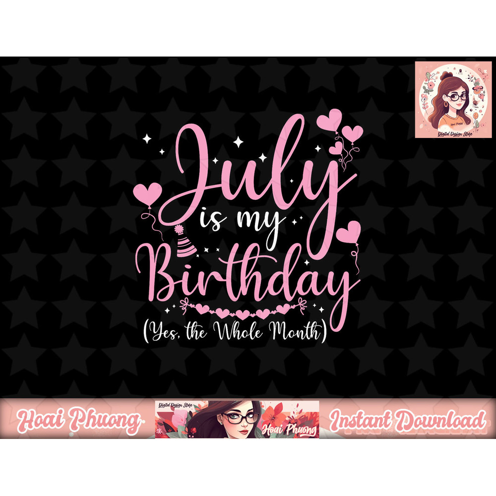 July Is My Birthday Yes The Whole Month Funny July Birthday png, sublimation copy.jpg