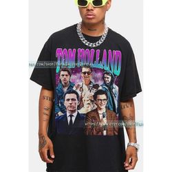 retro tom holland vintage shirt | tom holland homage tshirt | tom holland fan tees | tom holland retro 90s sweater tom h