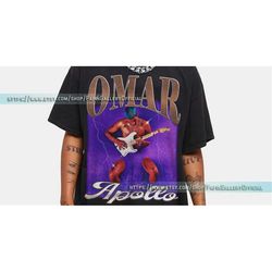 omar apollo apolonio retro shirt, omar velasco vintage, omar apollo rnb songwriter tees, omar apollo homage 90s artist o