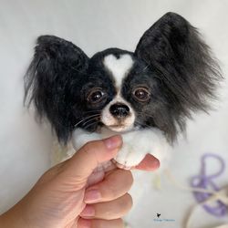 custom order papillon puppy realistic toy