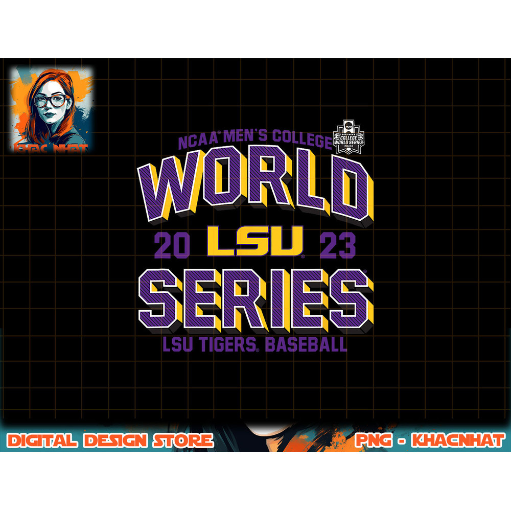 LSU Tigers College World Series 2023 Baseball Bold png, sublimation copy.jpg