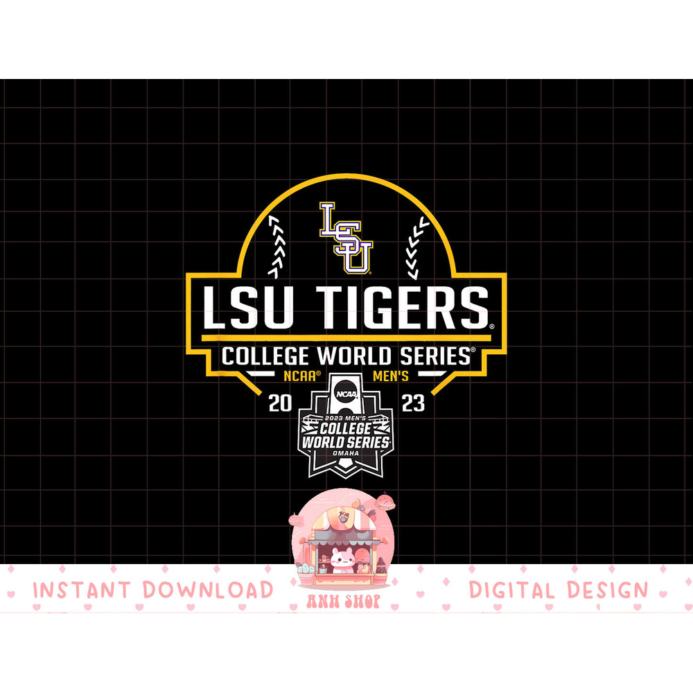 LSU Tigers College World Series 2023 Baseball Purple png, sublimation copy.jpg
