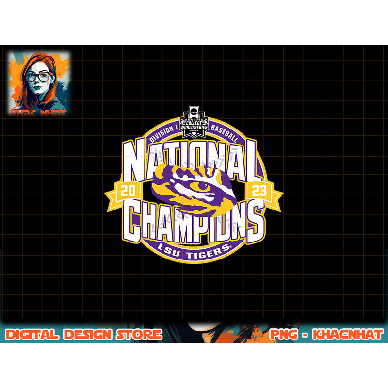 LSU Tigers National Champs 2023 Baseball CWS Icon Champions png, sublimation copy.jpg