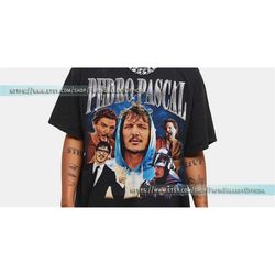 pedro pascal shirt, actor pedro pascal shirt retro 90s, javier pea, narco pedro pascal fans gift, pedro pascal tribute c