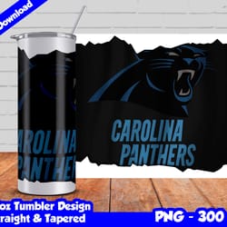 panthers tumbler wrap design png, 20oz skinny tumbler sublimation template, panthers tumbler straight and tapered design
