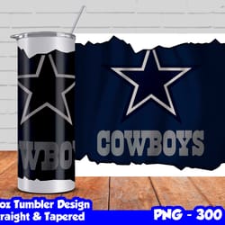 cowboys tumbler wrap design png, 20oz skinny tumbler sublimation template, cowboys tumbler straight and tapered design,