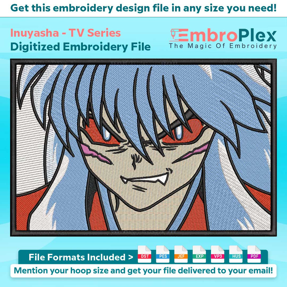 Anime-Inspired Motifs de broderie Anime Embroidery Design File main image - This anime embroidery designs files featuring Motifs de broderie Anime from TV Ser