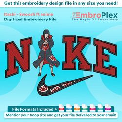 itachi ft. swoosh embroidery design file