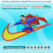 Swoosh-Inspired SuperMan Embroidery Design File main image - This Swoosh embroidery designs files featuring SuperMan from Swoosh. Digital download in DST & PES