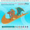 Swoosh-Inspired Charmander Embroidery Design File main image - This Swoosh embroidery designs files featuring Charmander from Swoosh. Digital download in DST &