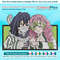 Anime-Inspired Obanai And Mitsuri Embroidery Design File main image - This anime embroidery designs files featuring Obanai And Mitsuri from Demon Slayer. Digita