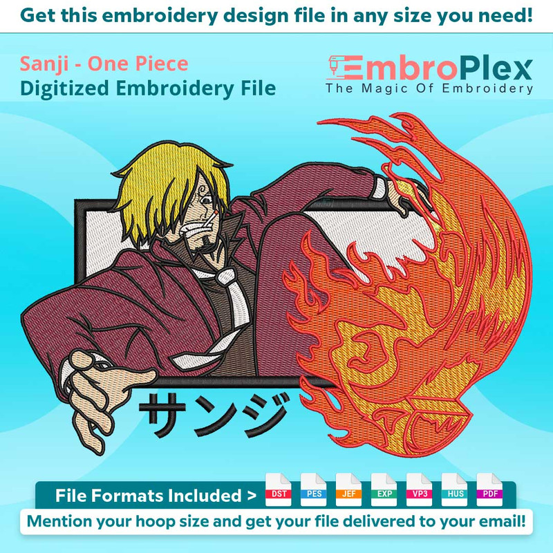 Sanji Embroidery Design File 0