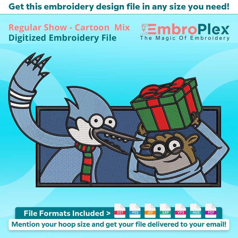 Regular Show Embroidery Design Files 0