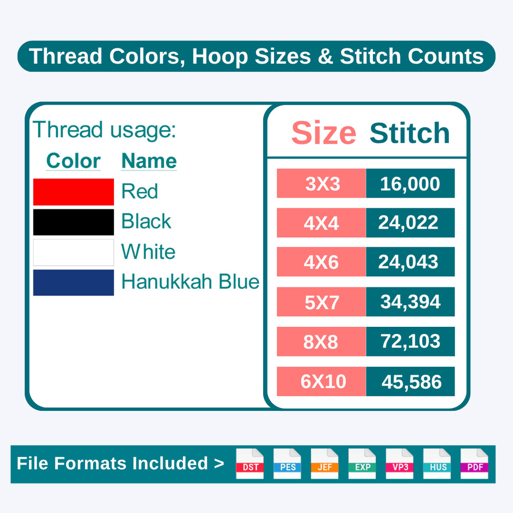 Star Shield Patch Embroidery Design file Size Info
