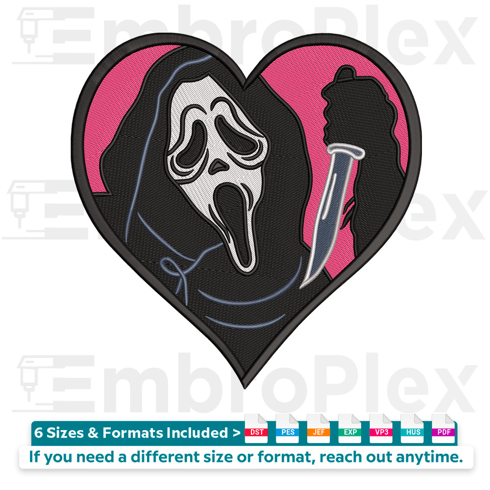Spooky Halloween Patch Embroidery design File