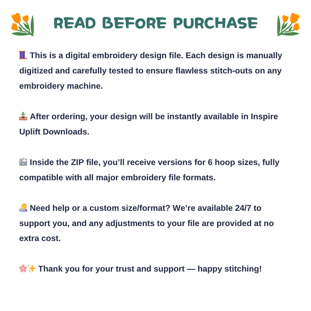 Guide for the Spooky Halloween Patch Embroidery File Available in all 6 hoop sizes