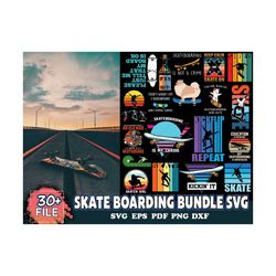 120 skate boarding bundle svg, sport svg