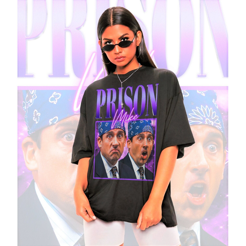 Retro Prison Mike Shirt-The Office Shirt,Michael Scott Shirt,Steve Carell Shirt,Michael Scott Sweatshirt,Michael Scott Hoodie,The Office Tee - 1.jpg
