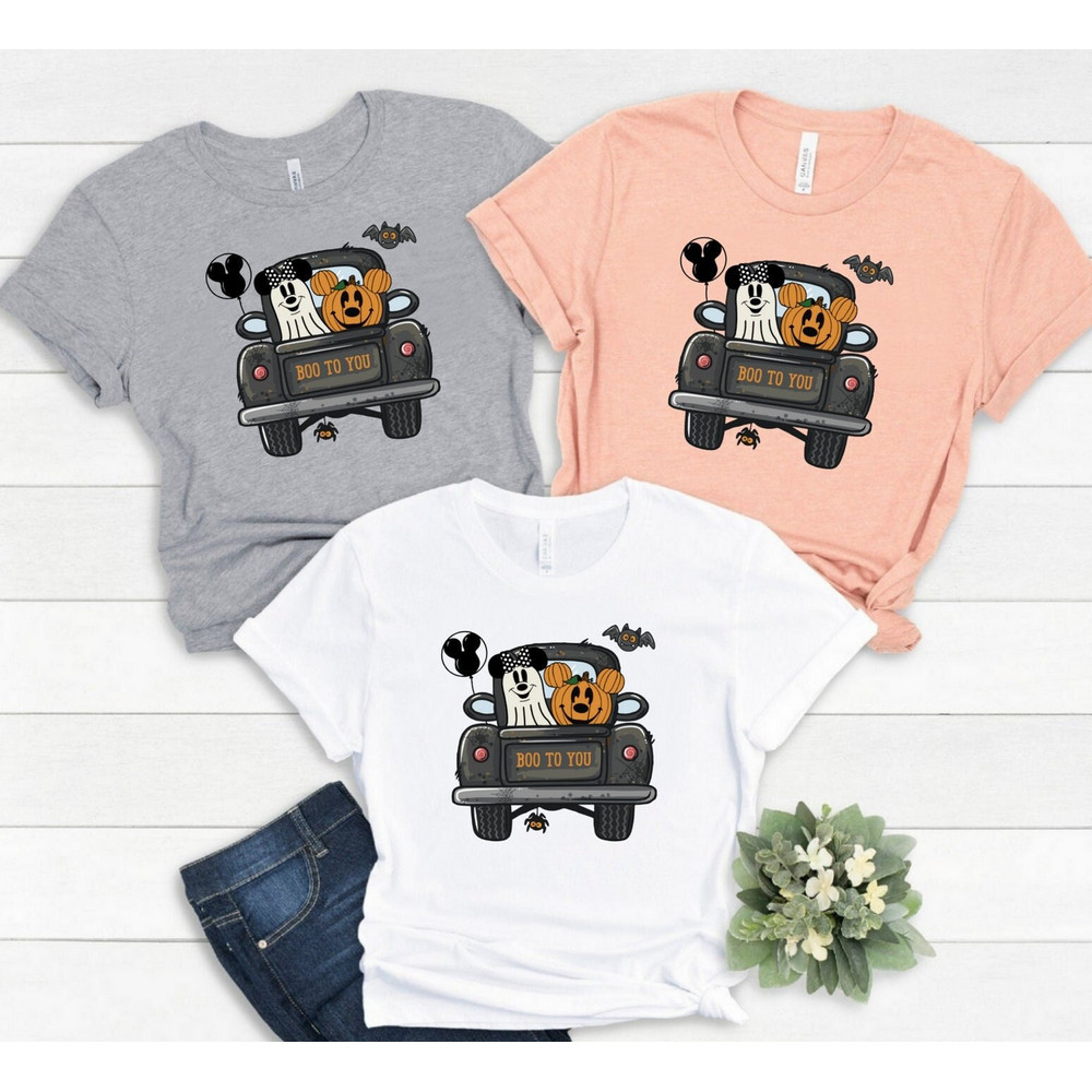 Boo To You Disney Halloween Mickey Minnie Shirts, Disney Halloween Matching Shirt, Disney Halloween Tee, Disney Logo Halloween Couple Shirts - 1.jpg