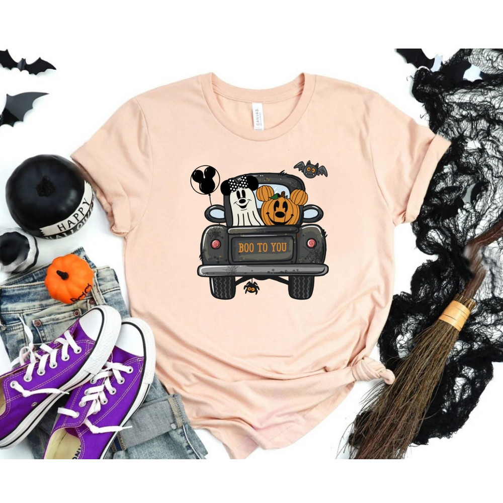 Boo To You Disney Halloween Mickey Minnie Shirts, Disney Halloween Matching Shirt, Disney Halloween Tee, Disney Logo Halloween Couple Shirts - 2.jpg