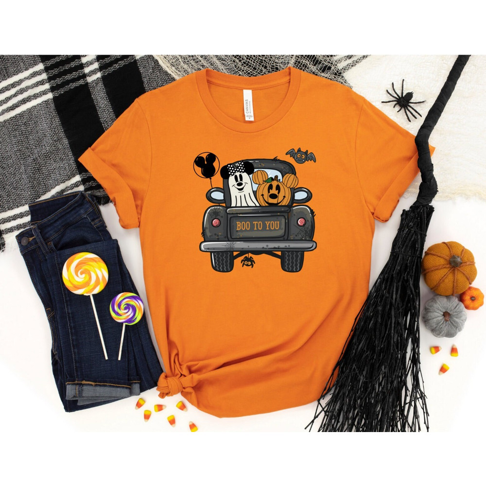 Boo To You Disney Halloween Mickey Minnie Shirts, Disney Halloween Matching Shirt, Disney Halloween Tee, Disney Logo Halloween Couple Shirts - 3.jpg