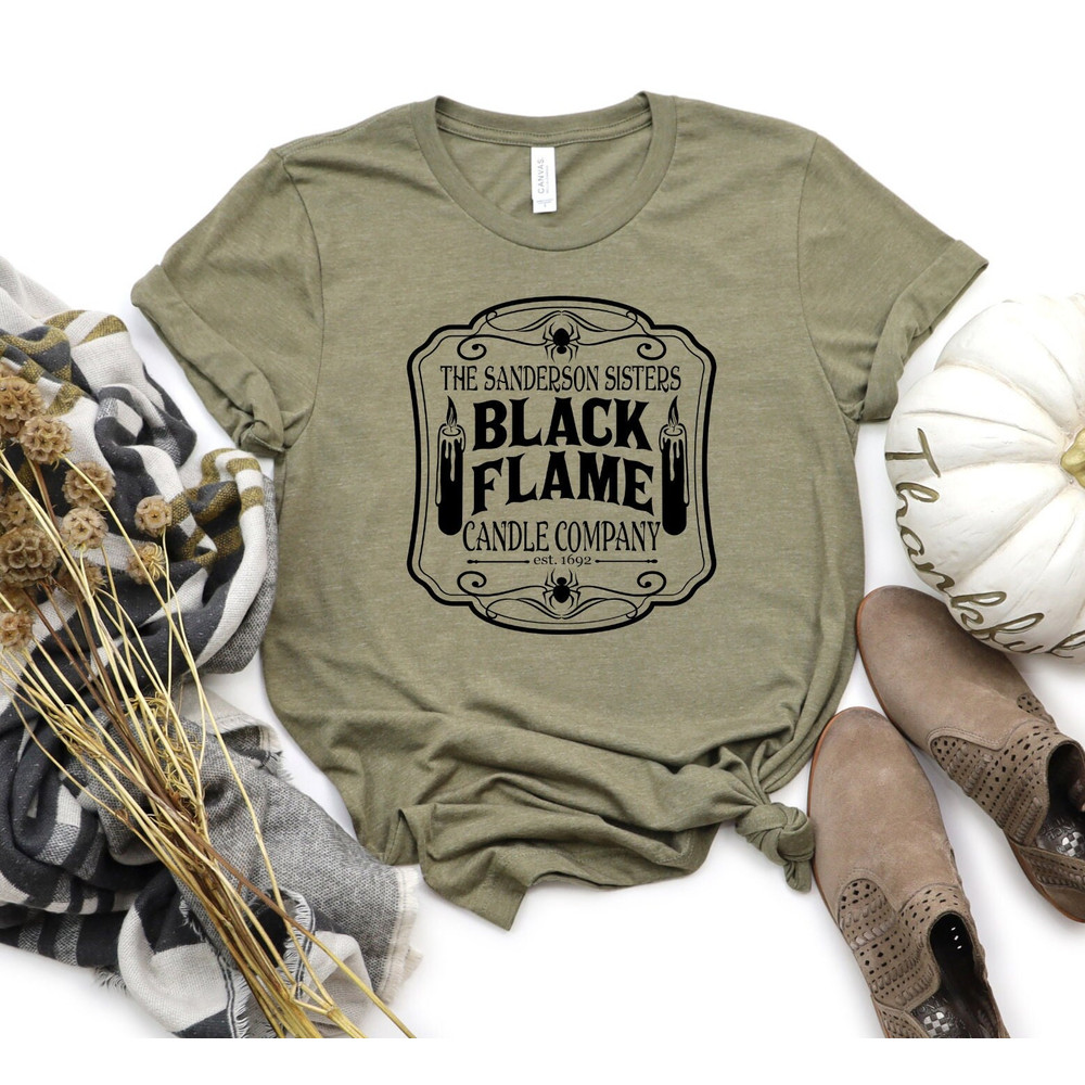 Halloween Movie Shirt, Black Flame Candle Company T-Shirt, Funny Halloween Tshirt, Witchy Shirts, Halloween Women Shirt, Halloween Gift - 3.jpg