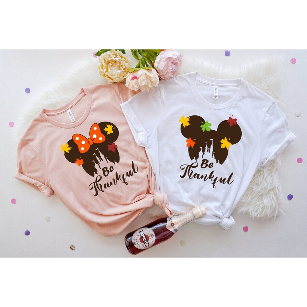 Thankful Shirt, Disney Minnie Shirt, Disney Thanksgiving Shirt, Disneyland Shirt, Happy Thanksgiving, Thanksgiving Shirt, Disneyworld Tee - 1.jpg
