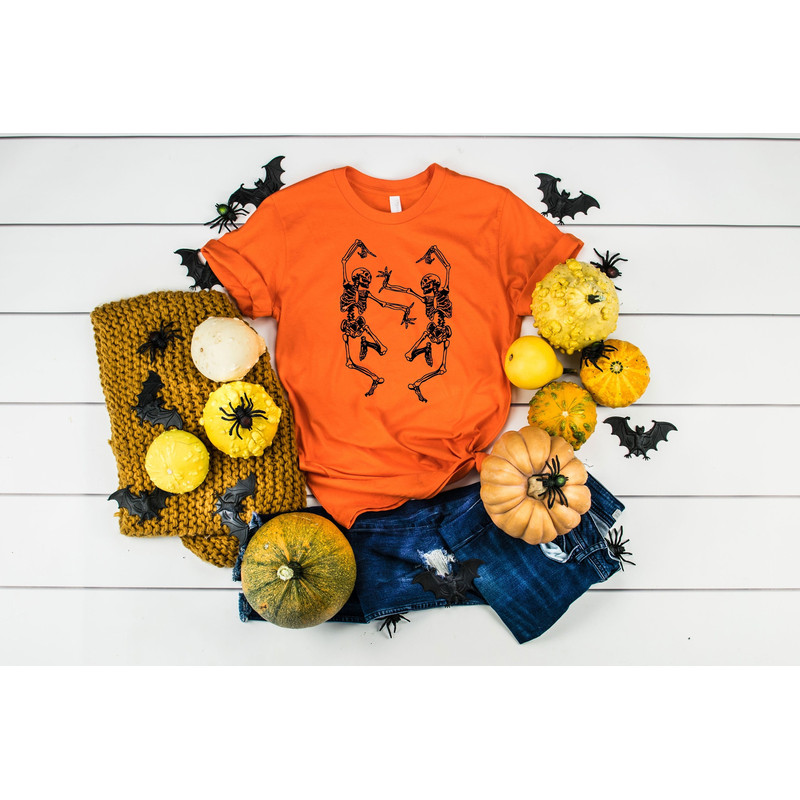 Funny Skeleton Dancing Shirt, Halloween Shirt, Horror Shirt, Halloween Costume, Funny Halloween Gift, Halloween Party, Spooky Season Tee - 3.jpg