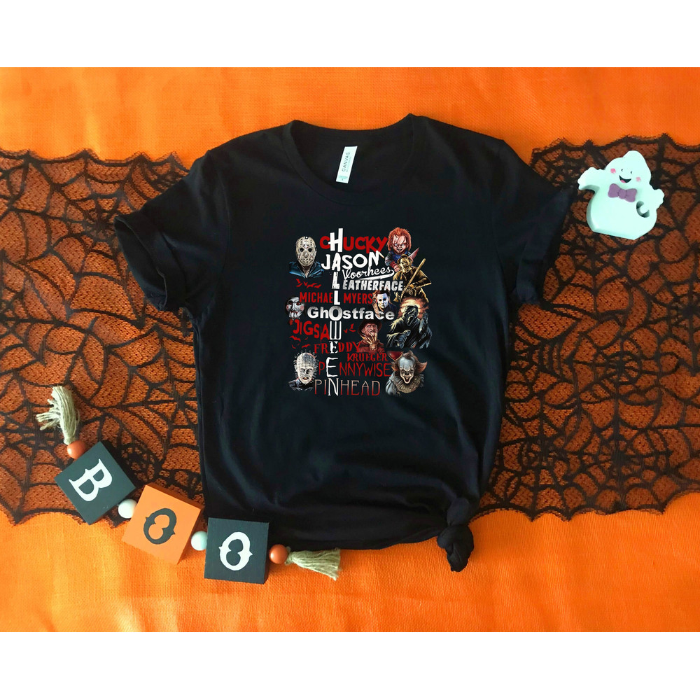 Scary Movie Character Shirt, Halloween Shirt, Horror Shirt, Halloween Costume, Funny Halloween Gift, Halloween Party Shirt,Spooky Season Tee - 3.jpg
